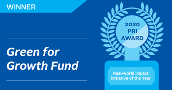 [Translate to French:] Green for Growth Fund - PRI Award 2020